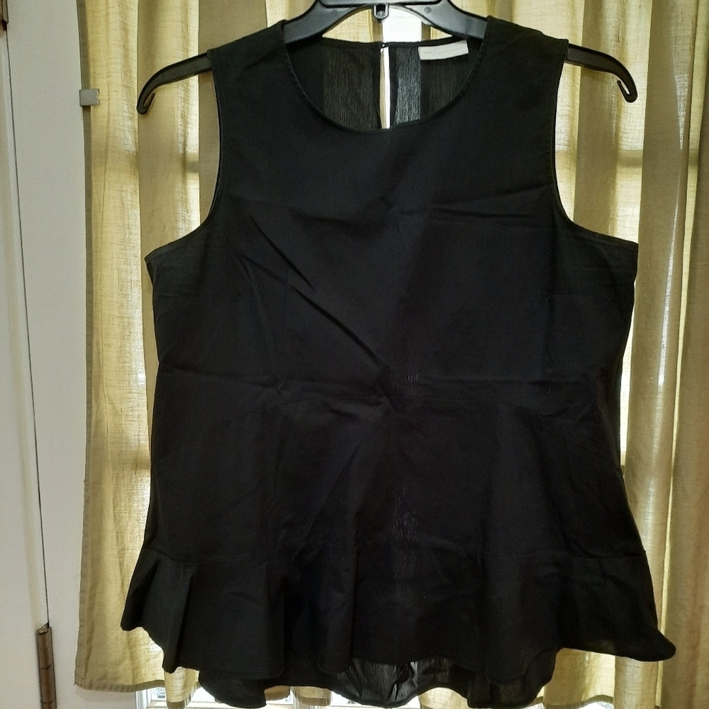 New & Company Sleeveless peplum shirt - Picture 1 of 2